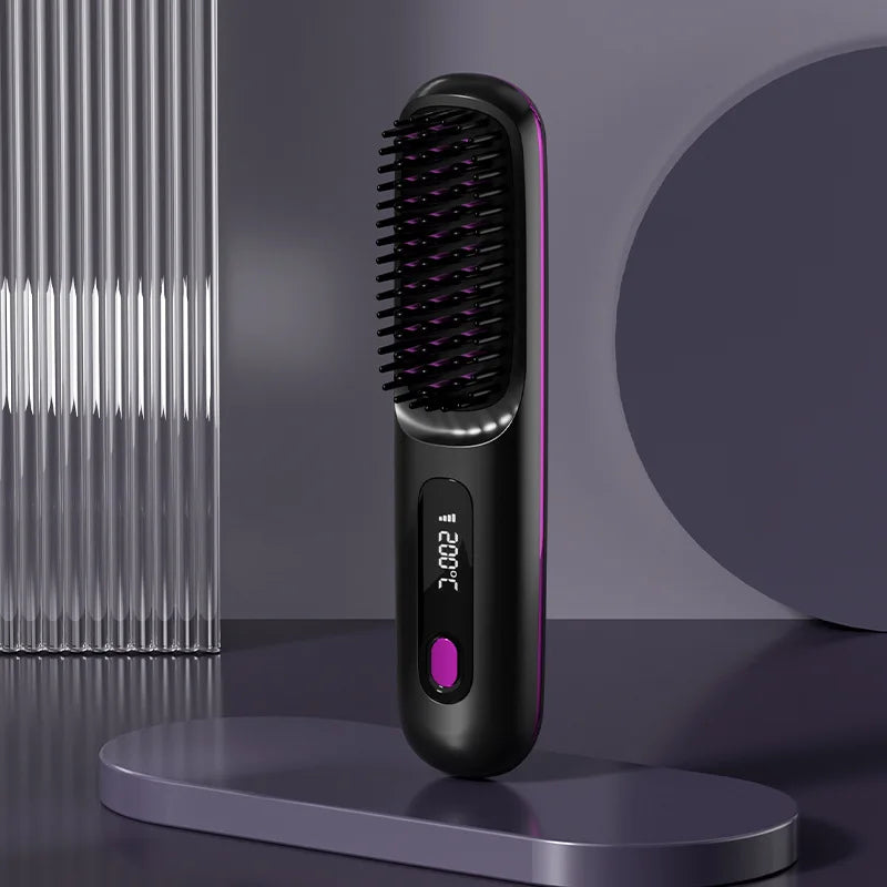 Pettine Lisciante Wireless Ioni Negativi