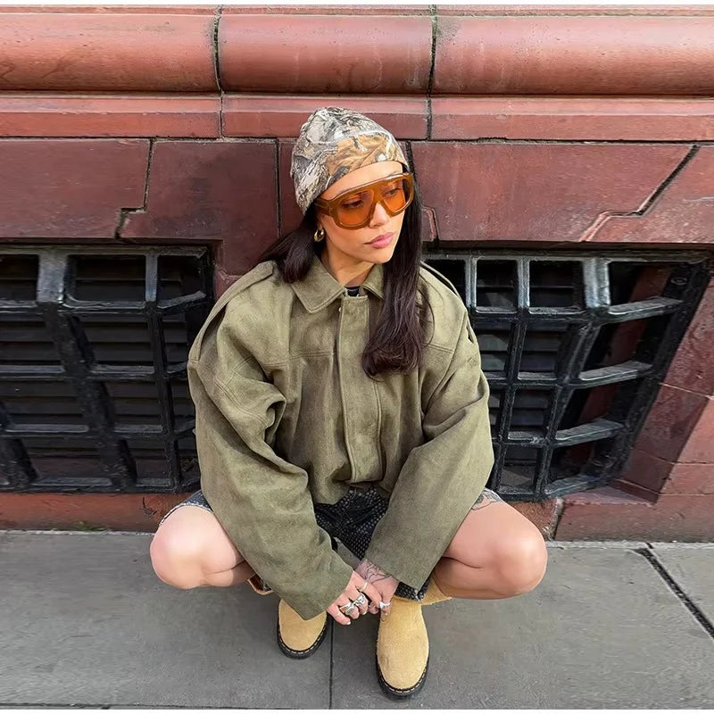 Giacca Cropped Utility Paris Chic